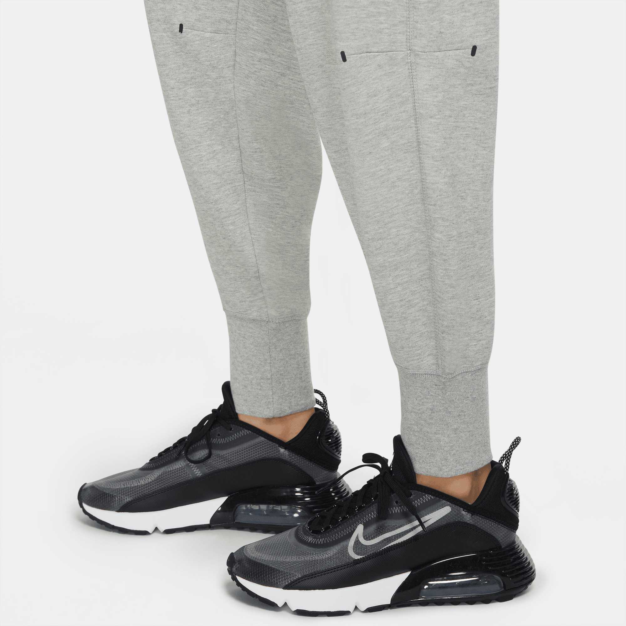 Nike Women's Tech Fleece Grey Jogger - Puffer Reds