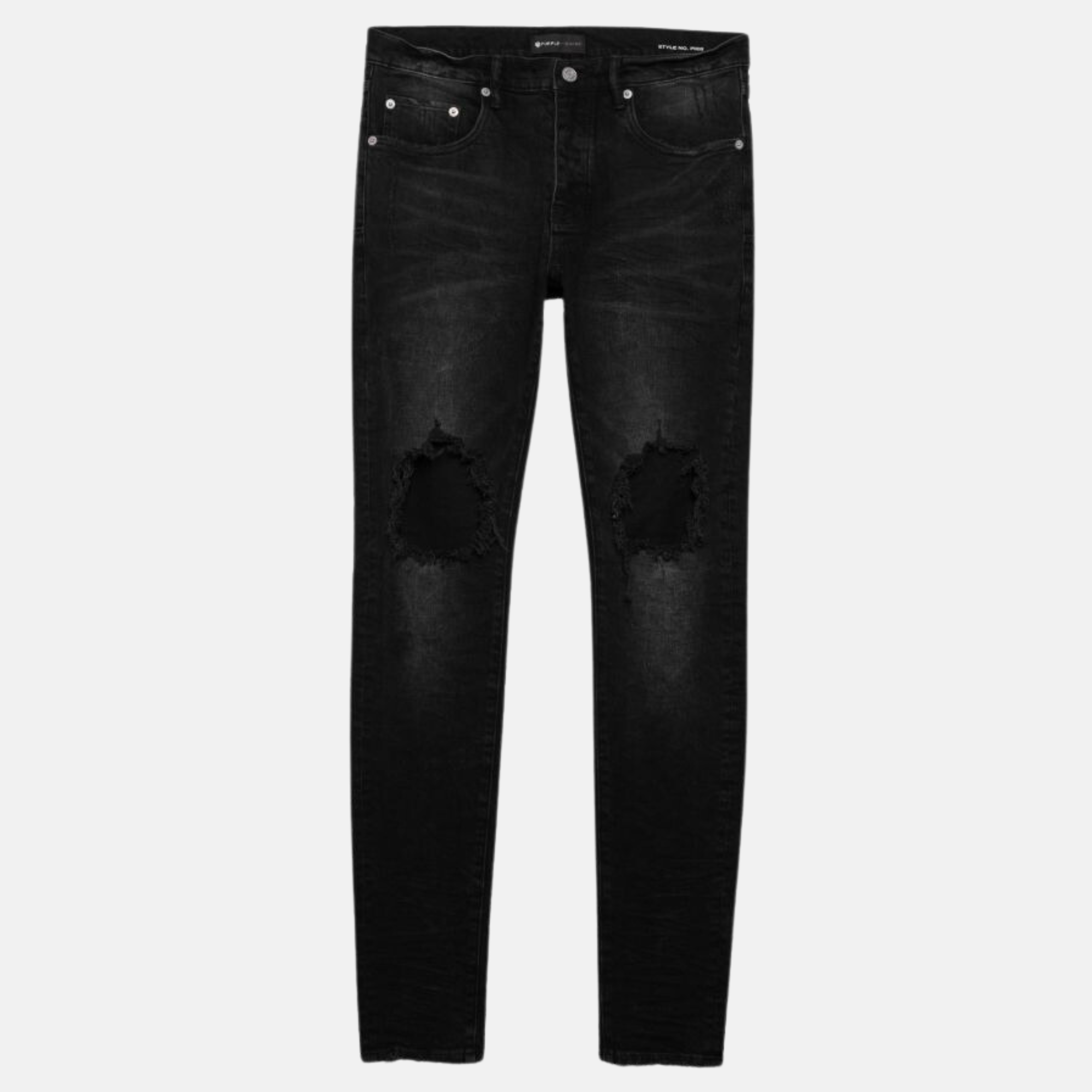 Purple Brand Black Wash Blowout Jeans