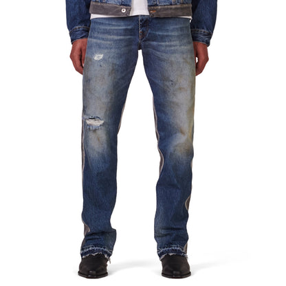 Purple Brand Washed Indigo & Black Framis Fray Jean Purple Brand