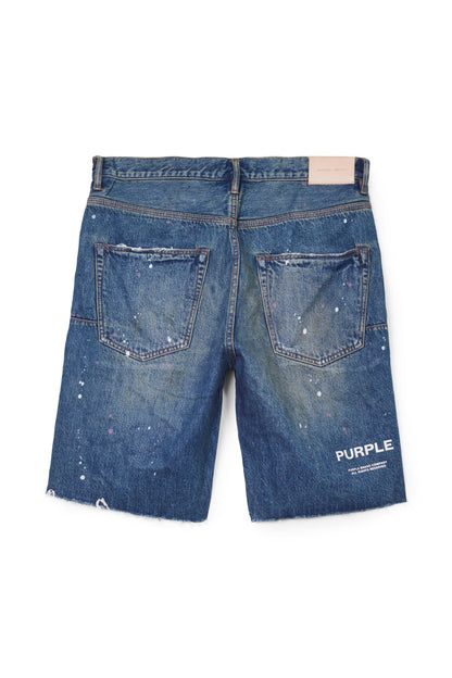 Purple Brand Dirty Tinted Indigo Vintage Short Purple Brand