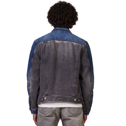 Purple Brand Washed Indigo & Frayed Framis Fray Jacket Purple Brand