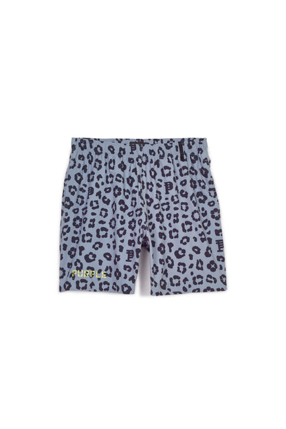 Purple Brand Monogram Leopard Swim Shorts Charcoal Purple Brand