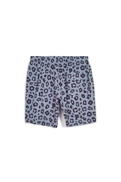 Purple Brand Monogram Leopard Swim Shorts Charcoal Purple Brand