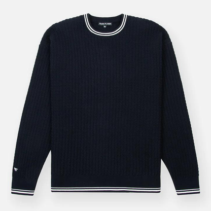 Paper Planes Racked Ribbed Sweater