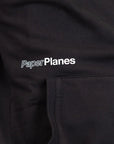 Paper Planes Garment Dye Hoodie Black Paper Planes