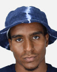 Paper Planes Tie Dye Jacquard Terry Cloth Bucket Hat Navy Paper Planes
