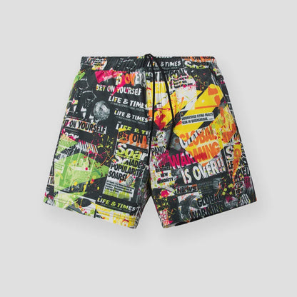 Paper Planes Tabloid Print Shorts