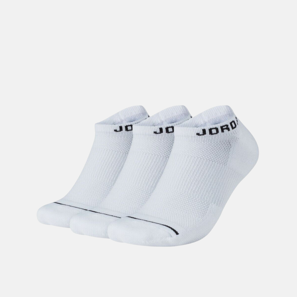 Air Jordan Jumpman White No-Show Socks (3 Pair)