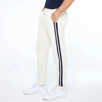 Sergio Tacchini Damarindo Track Pant - Buttercream/Maritime Blue Sergio Tacchini