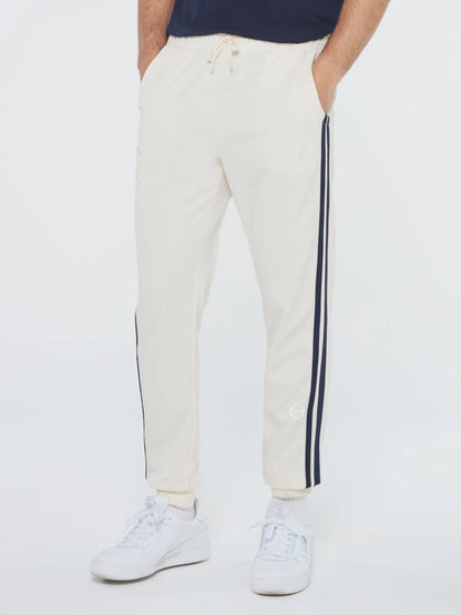 Sergio Tacchini Damarindo Track Pant - Buttercream/Maritime Blue Sergio Tacchini