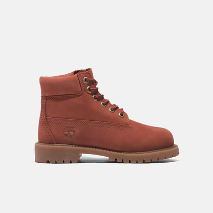 Timberland Junior Premium 6-Inch Boot Dark Red Nubuck