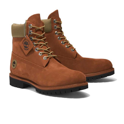 Timberland Premium 6-Inch Brown Nubuck Waterproof Boots Timberland