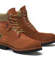 Timberland Premium 6-Inch Brown Nubuck Waterproof Boots Timberland