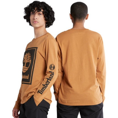 Timberland Stack Long-Sleeve T-Shirt Wheat Timberland