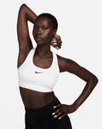 Nike Swoosh Medium Support Women's White Padded Sports Bra