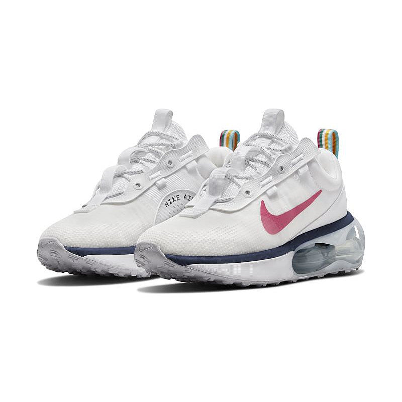 White nikes with red on sale swoosh