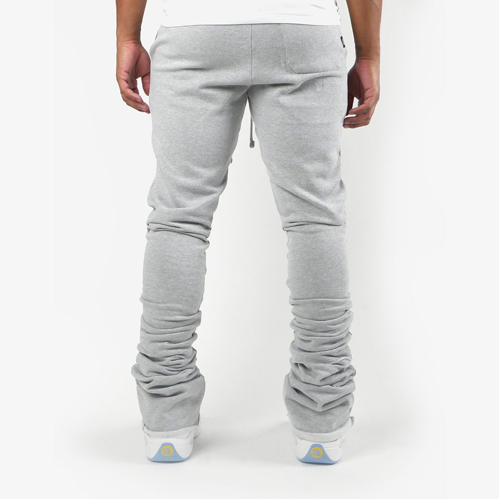 Si Tu Veux Stacked Jogger - Grey Si Tu Veux