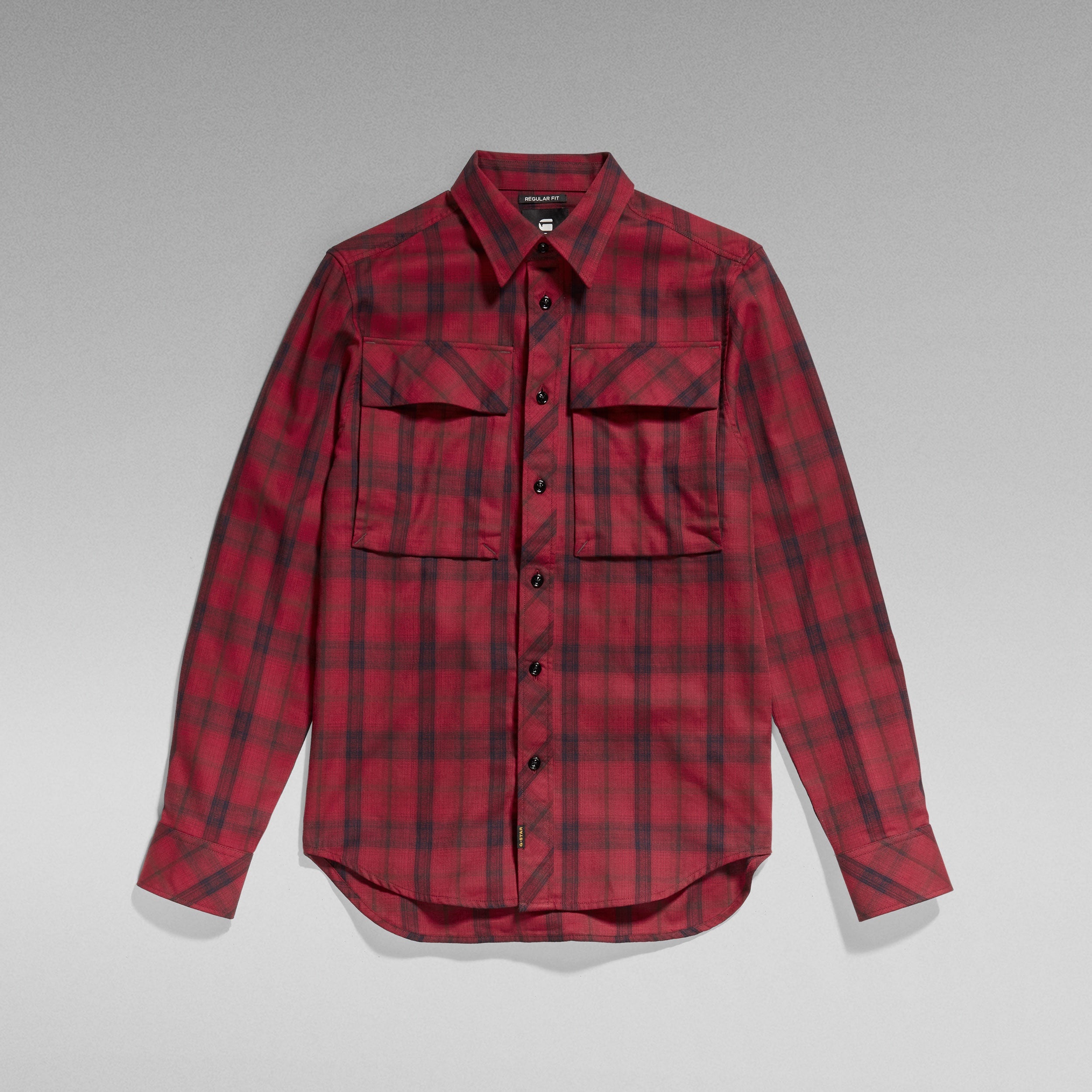 G-Star Raw Navy Seal Regular Shirt L/S - Chateaux Red Carter Check