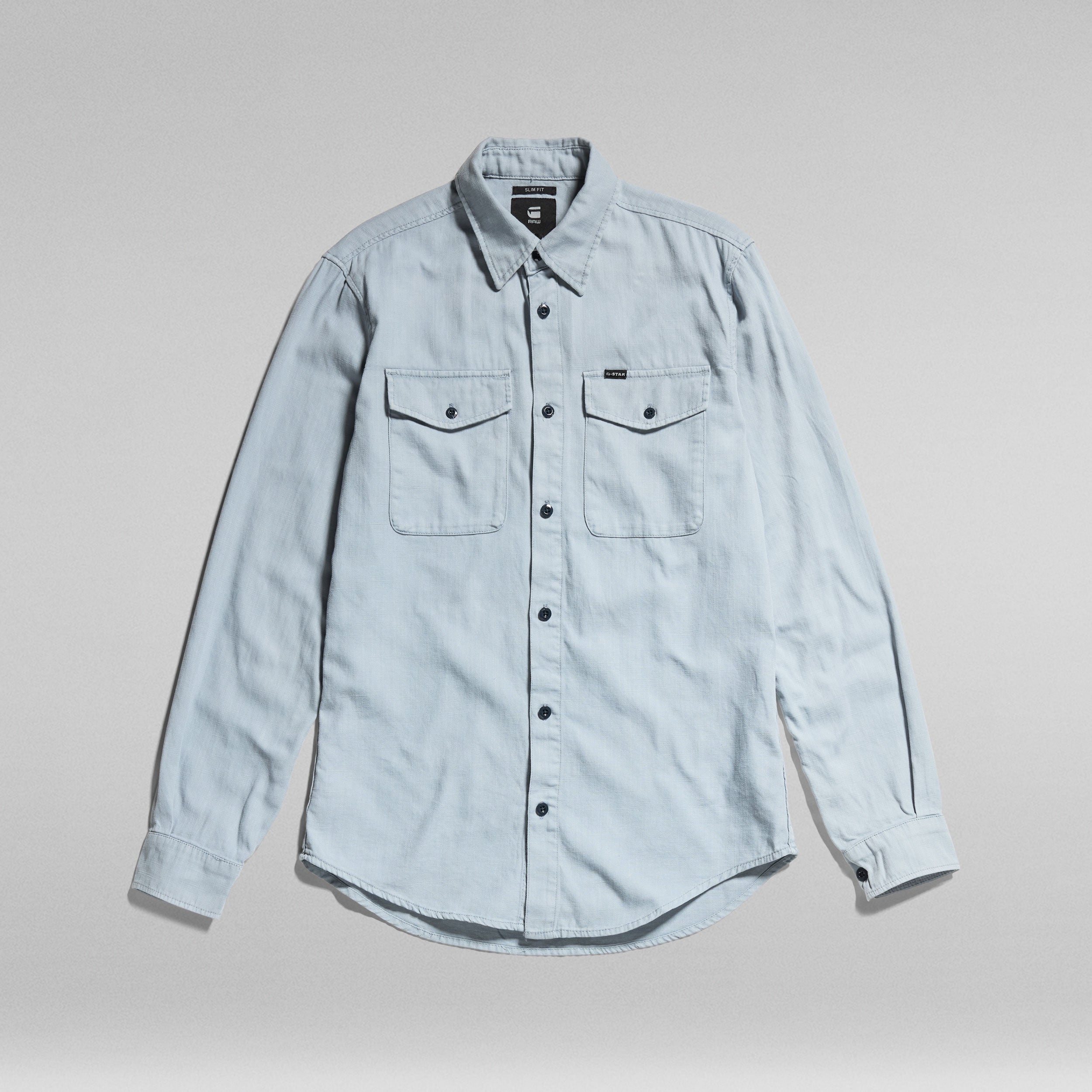 G-Star Raw Marine Slim Shirt Long Sleeve - Faze Blue – Puffer Reds