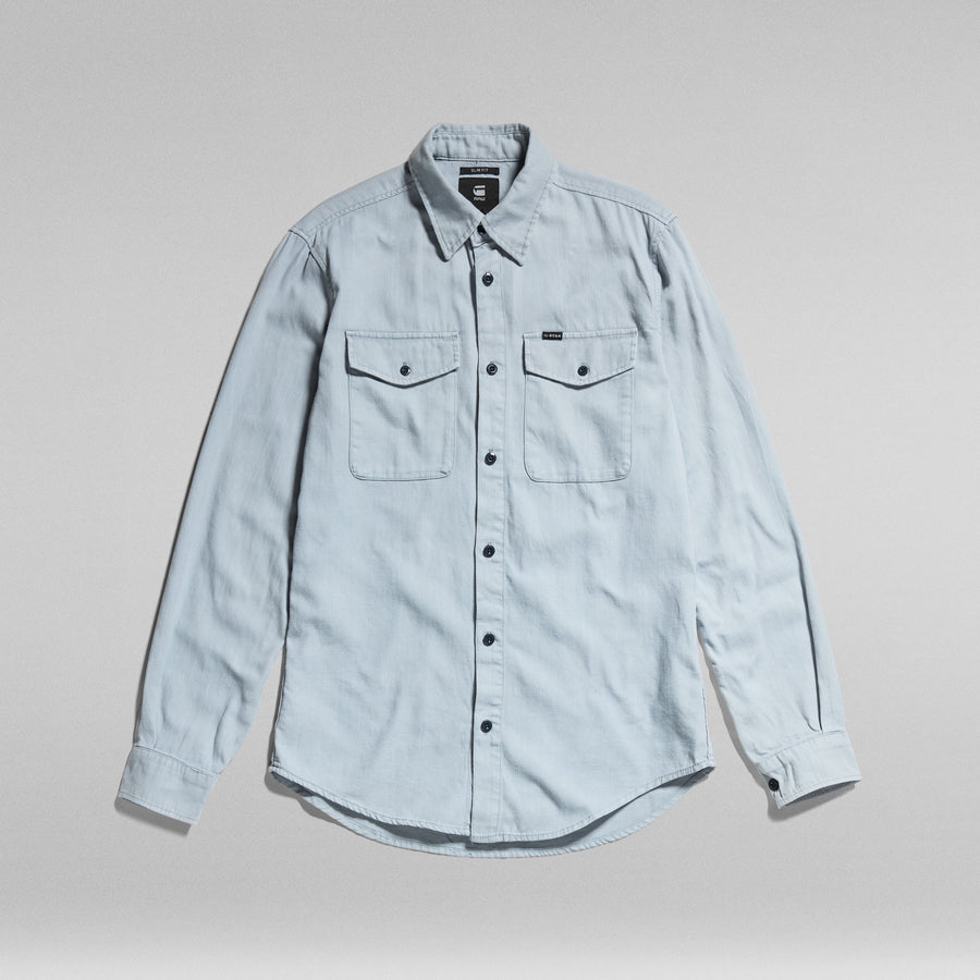 G-Star Raw Marine Slim Shirt Long Sleeve - Faze Blue